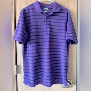 IZOD Men Cotton Blend Violet Polo Shirt size L